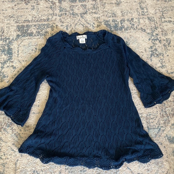 Navy long sweater Nouveaux L - Picture 5 of 5